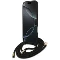 Калъф за iPhone 17 Air - Guess - Crossbody Cord 4G Big Logo (GUHCP17MP4GMGCRK) - Черен