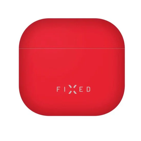 Fixed - Копринен калъф (FIXSIL-1473-RD) - за AirPods 4 - Червен
