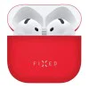 Fixed - Копринен калъф (FIXSIL-1473-RD) - за AirPods 4 - Червен