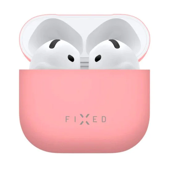Fixed - Копринен калъф (FIXSIL-1473-PI) - за AirPods 4 - Розов