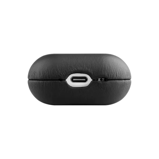 Fixed - кожен калъф Pods (FIXLP-1473-BK) - за AirPods 4 - Черен