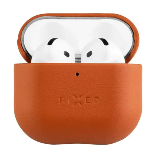 Fixed - кожен калъф Pods (FIXLP-1473-BRW) - за AirPods 4 - Кафяв