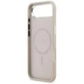 Калъф за iPhone 17 Air - Guess - Твърд калъф с триъгълно лого MagSafe (GUHMP17MPSDTSCMP) - Розов