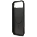 Калъф за iPhone 17 Air - Guess - Твърд калъф с триъгълно лого MagSafe (GUHMP17MPSDTSCMK) - Черен
