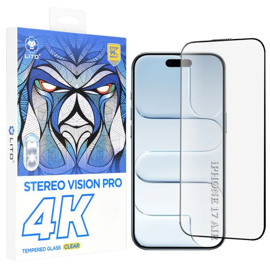 Протектор за iPhone 17 Air - Lito - D+ Max 4K - Черен