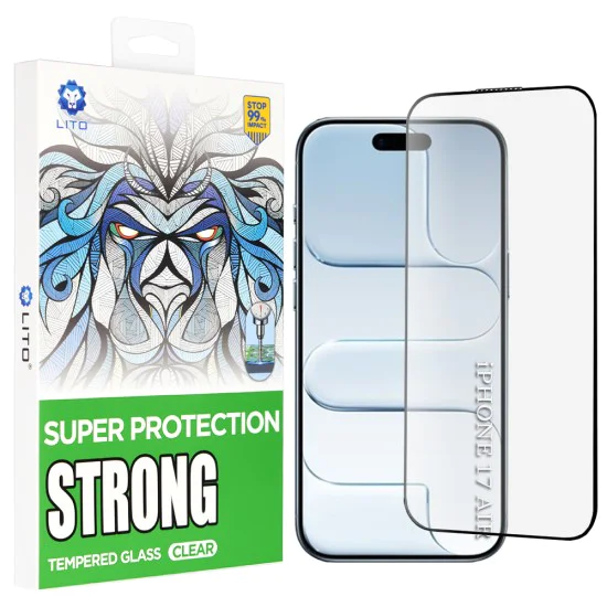 Протектор за iPhone 17 Air - Lito - D+ Max Strong - Черен