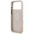 Калъф за iPhone 17 Pro - Guess - Твърд калъф с триъгълно лого MagSafe (GUHMP17LPSDTSCMP) - Розов
