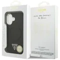 Калъф за iPhone 17 - Guess - Твърд калъф с триъгълно лого MagSafe (GUHMP17SPSDTSCMK) - Черен