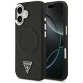 Калъф за iPhone 17 - Guess - Твърд калъф с триъгълно лого MagSafe (GUHMP17SPSDTSCMK) - Черен