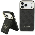 Калъф за iPhone 17 Pro Max – с MagSafe – Guess (GUBPHCP17XP4SM4MCK) Cardslot 4G – Черен