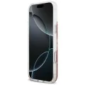 Калъф за iPhone 17 Pro Max - Guess - С брокатено дъно от смола MagSafe (GUHMP17XRGRGEP) - Розов