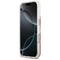 Калъф за iPhone 17 Pro - Guess - С брокатено дъно от смола MagSafe (GUHMP17LRGRGEP) - Розов