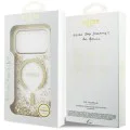 Калъф за iPhone 17 Pro - Guess - С брокатено дъно от смола MagSafe (GUHMP17LRGRGED) - Златист