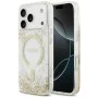 Калъф за iPhone 17 Pro - Guess - С брокатено дъно от смола MagSafe (GUHMP17LRGRGED) - Златист