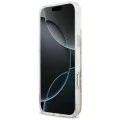 Калъф за iPhone 17 Pro - Guess - Смолени цветя и брокат MagSafe (GUHMP17LRBFGFGMP) - Розов