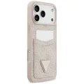 Калъф за iPhone 17 Pro Max - Guess - Hardcase 4G Double Card Triangle (GUHCP17XP4TPP) - Розов
