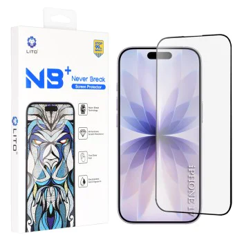 Протектор за iPhone 17 / iPhone 16 Pro - Lito - NB Протектор за екран - Черен
