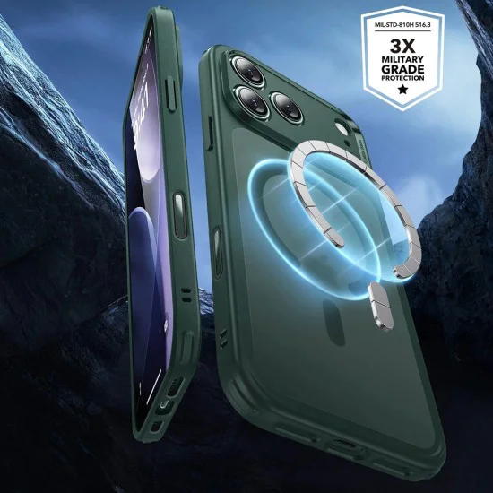 Калъф за iPhone 17 Pro Max - ESR - Classic Hybrid HaloLock - Frosted Зелен