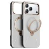Калъф за iPhone 17 Pro - Torras - QPRO Leather Series - Сив