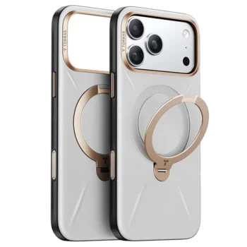 Калъф за iPhone 17 Pro - Torras - QPRO Leather Series - Сив