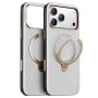 Калъф за iPhone 17 Pro - Torras - QPRO Leather Series - Сив