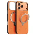 Калъф за iPhone 17 Pro - Torras - QPRO Leather Series - Оранжев