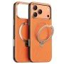 Калъф за iPhone 17 Pro - Torras - QPRO Leather Series - Оранжев