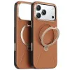 Калъф за iPhone 17 Pro Max - Torras - QPRO Leather Series - Кафяв