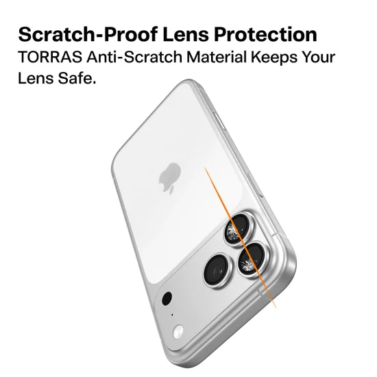 Протектор - Камера за iPhone 17 - Torras - Протектор за камера Lensguard - Черен