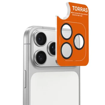 Протектор - Камера за iPhone 17 Pro - Torras - Протектор за камера Lensguard - Черен