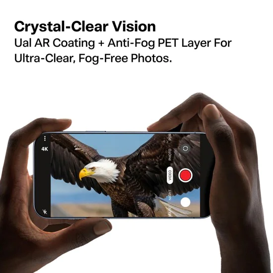 Протектор - Камера за iPhone 17 Air - Torras - Протектор за камера Lensguard - Черен