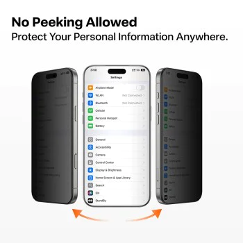 Калъф за iPhone 17 Pro - Torras - GlassGo Install Master Privacy - Черен