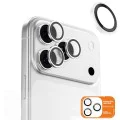 Протектор - Камера за iPhone 17 Pro / iPhone 17 Pro Max - Син - Оригинална метална рамка със стъклени лещи - Прозрачен