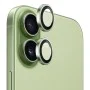 Протектор - Камера за iPhone 17 - Син - Оригинална метална рамка със стъклени лещи - Зелен