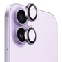 Протектор - Камера за iPhone 17 - Blueo - Оригинална метална рамка със стъклени лещи - Лилав