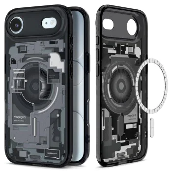 Калъф за iPhone 17 Air - Spigen - Ultra Hybrid Zero One MagSafe - Черен