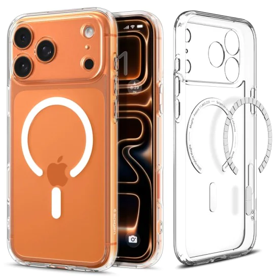 Калъф за iPhone 17 Pro Max - Spigen - Ultra Hybrid MagSafe - Бял - Прозрачен