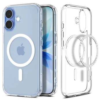 Калъф за iPhone 17 - Spigen - Ultra Hybrid MagSafe - Графит - Прозрачен