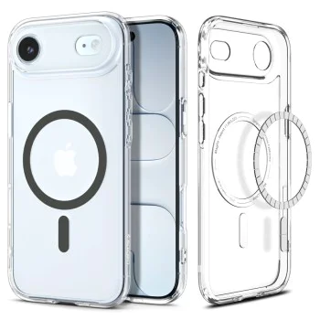 Калъф за iPhone 17 Air - Spigen - Ultra Hybrid MagSafe - Графит - Прозрачен