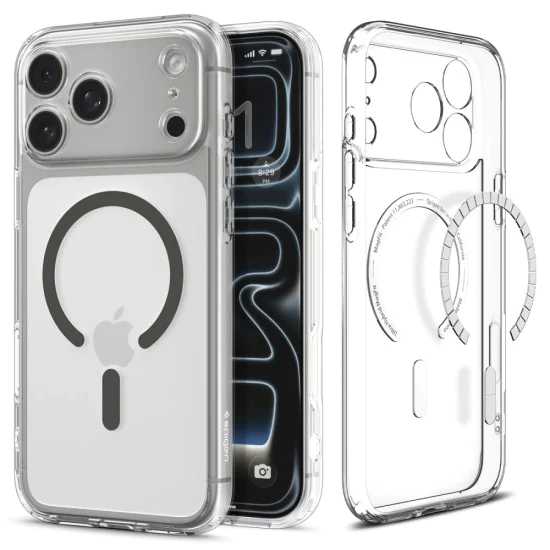 Калъф за iPhone 17 Pro Max - Spigen - Ultra Hybrid MagSafe - Графит - Прозрачен