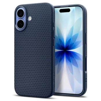 Калъф за iPhone 17 - Spigen - Liquid Air - Син
