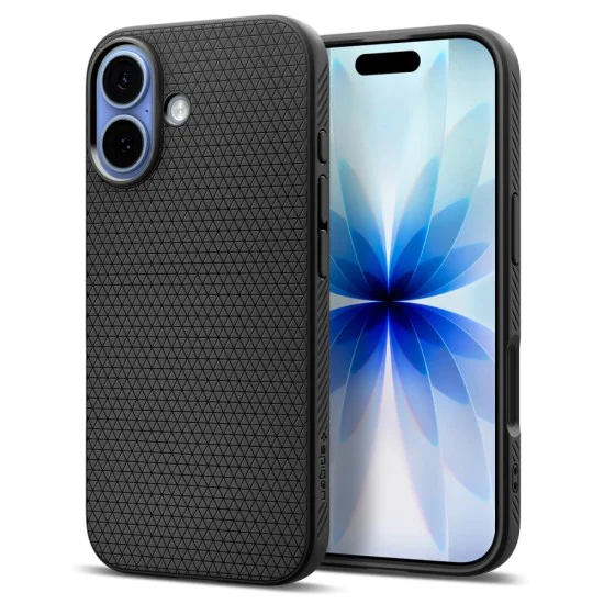 Калъф за iPhone 17 - Spigen - Liquid Air - Матирано Черен