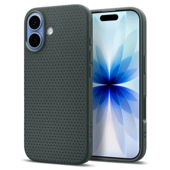 Калъф за iPhone 17 - Spigen - Liquid Air - Зелен