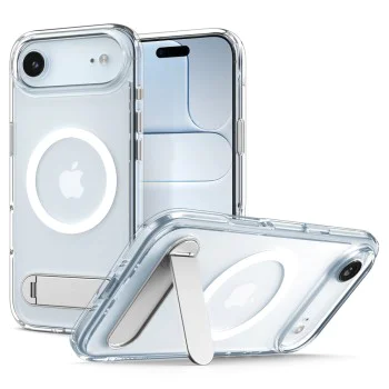 Калъф за iPhone 17 Air - Spigen - Ultra Hybrid S MagSafe - Прозрачен Бял