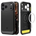Калъф за iPhone 17 Pro Max - Spigen - Rugged Armor MagSafe - Матирано Черен