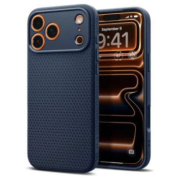 Калъф за iPhone 17 Pro Max - Spigen - Liquid Air - Син