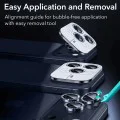 Протектор за лещите на камерата за iPhone 14 / 15 / 16 / 17 Pro & Pro Max - ESR Armorite - Блестящо синьо