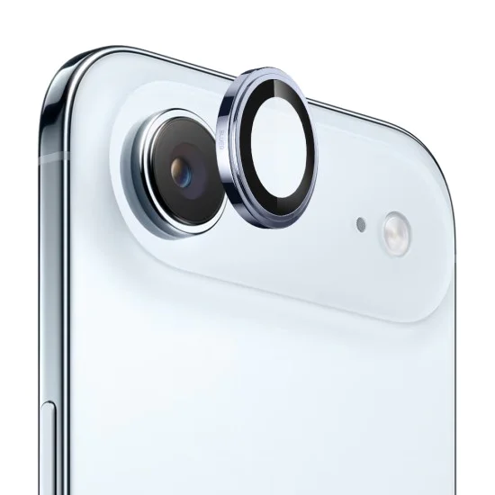 Протектор - Камера за iPhone 17 Air - Blueo - Оригинално стъклено стъкло със сапфирено кристално покритие - Светло Син