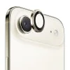Протектор - Камера за iPhone 17 Air - Син - Сапфирено кристално оригинално стъклено стъкло - Златен
