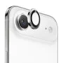 Протектор - Камера за iPhone 17 Air - Син - Сапфирено кристално оригинално стъкло - Сребрист